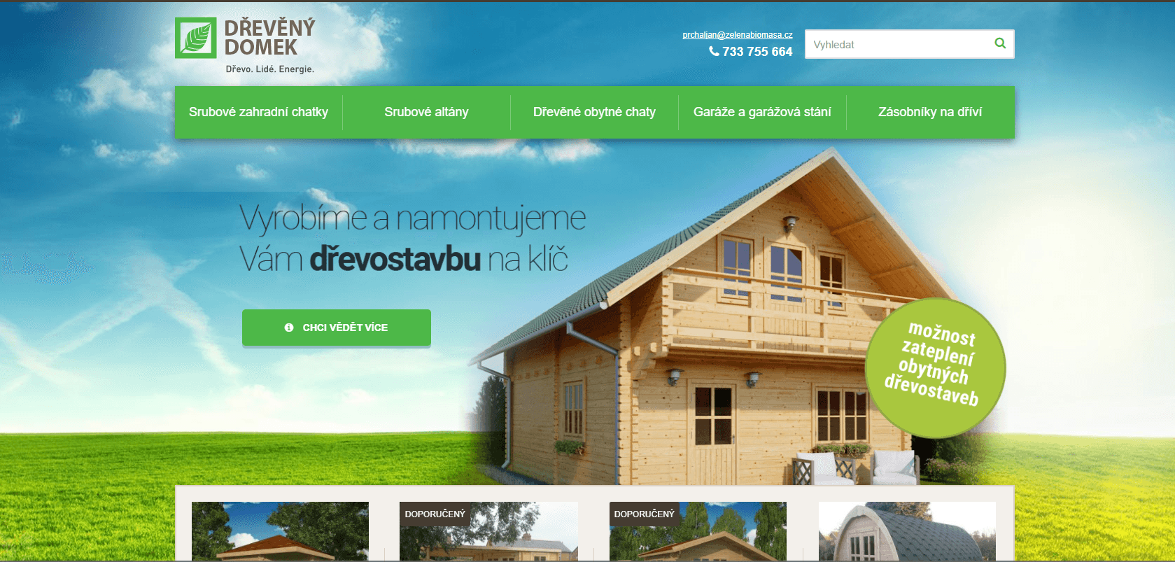 dřevěný domek