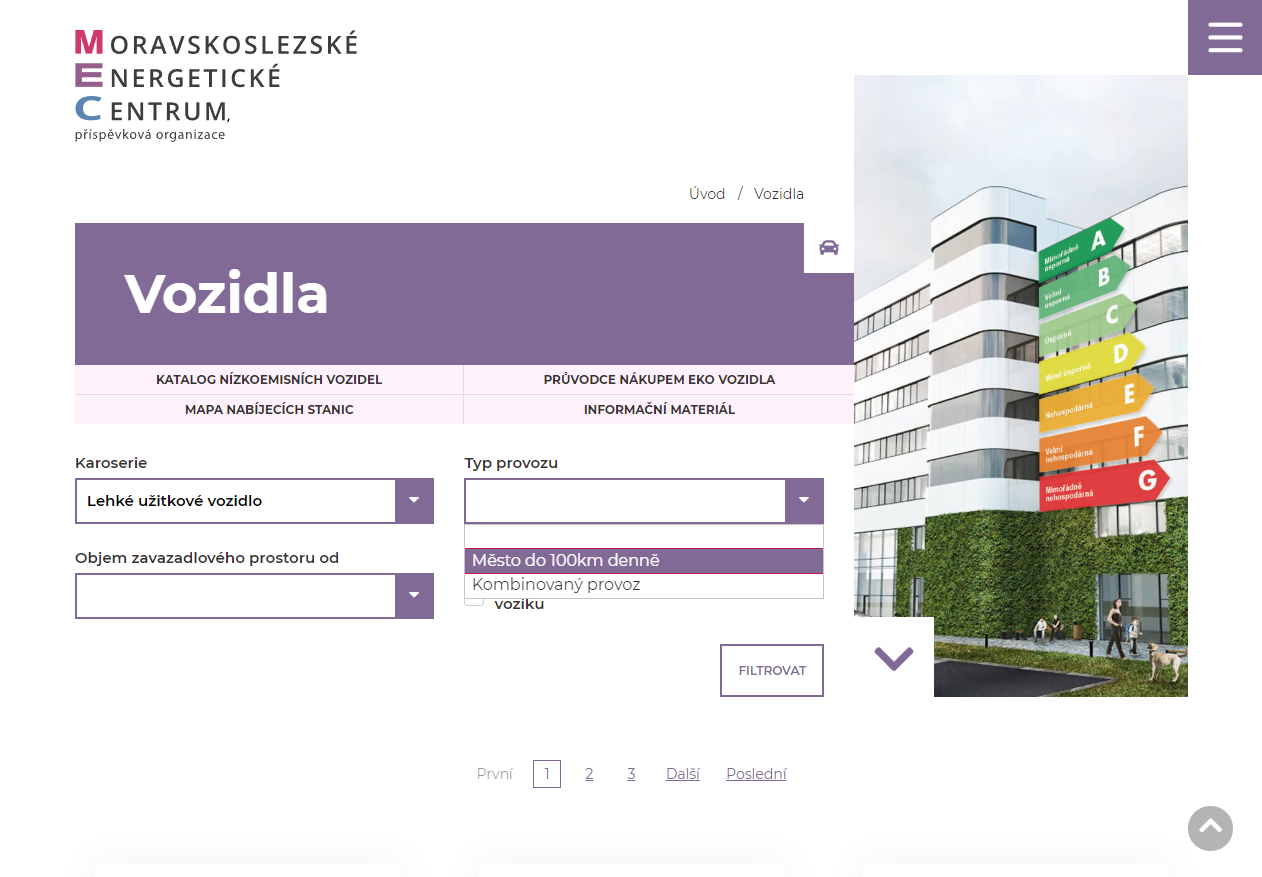 moravskoslezské energetické centrum nákup vozidla