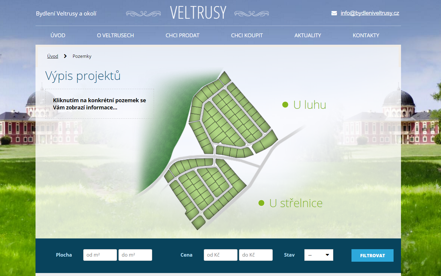 bydlení veltrusy